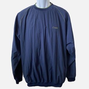 Catalina, Vintage Long Sleeve Crew Neck Golf Windbreaker